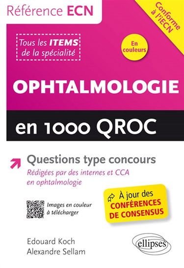 Couverture de Ophtalmologie en 1.000 QROC