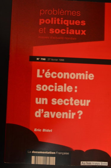 Couverture de L'économie sociale : un secteur d'avenir