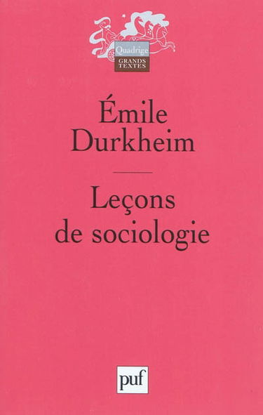 Leçons de sociologie