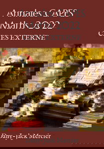 Annales CAPES Maths 2022: CAPES EXTERNE