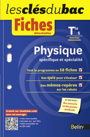 Physique, spécifique et spécialité, terminale S : nouveau programme