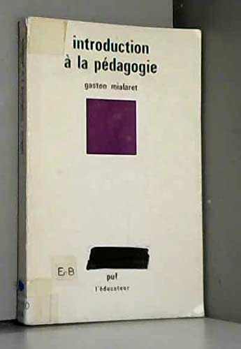 Introduction à la pédagogie