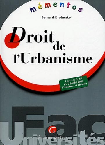 Couverture de Mémento : Droit de l'urbanisme
