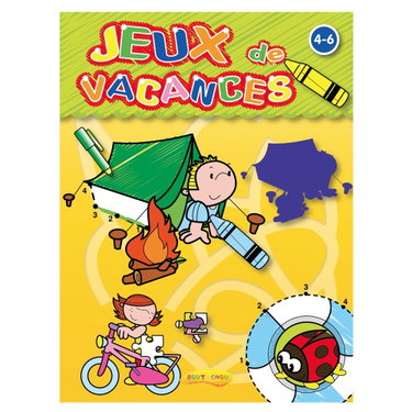 Couverture de JEUX DE VACANCES : JAUNE TENTE