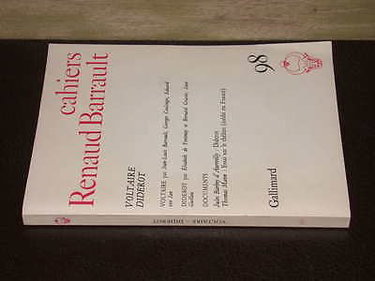 Couverture de Cahiers renaud-barrault 98 (voltaire - diderot) par Collectif