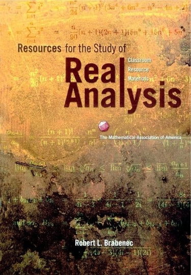 Couverture de Resources for the Study of Real Analysis
