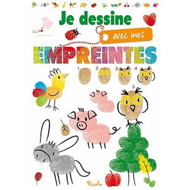 Couverture de Je dessine avec mes empreintes