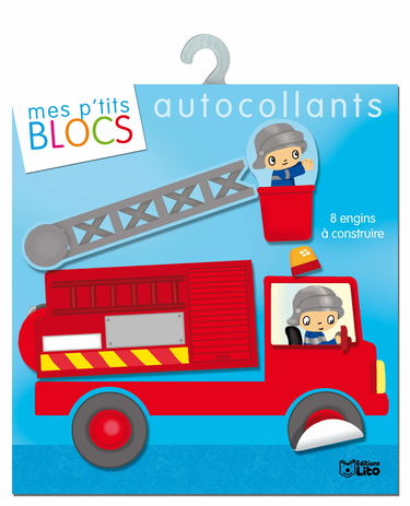 Mes p'tits blocs en autocollants : 8 engins a construire - Dès 4 ans