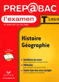 Histoire géographie, examen, terminales L, ES, S