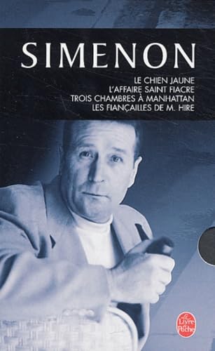 Coffret Georges Simenon (4 Titres) : Le Chien jaune - L'Affaire Saint-Fiacre - 3 chambres à Manhattan - Les Fiançailles de M. Hire