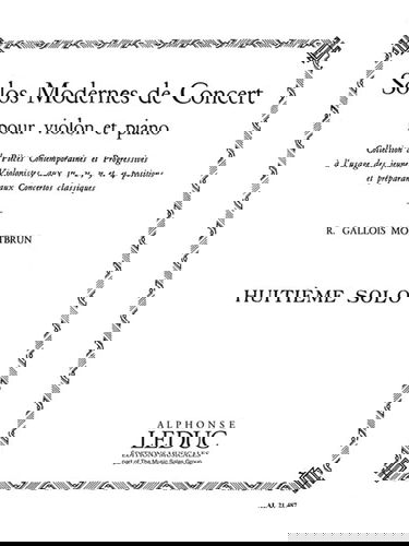 Raymond gallois-montbrun: solos modernes de concert no.8 (violin & piano)