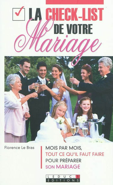 Couverture de La check-list de votre mariage par Florence Le Bras