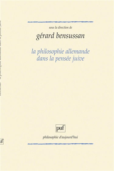 La philosophie allemande dans la pensée juive