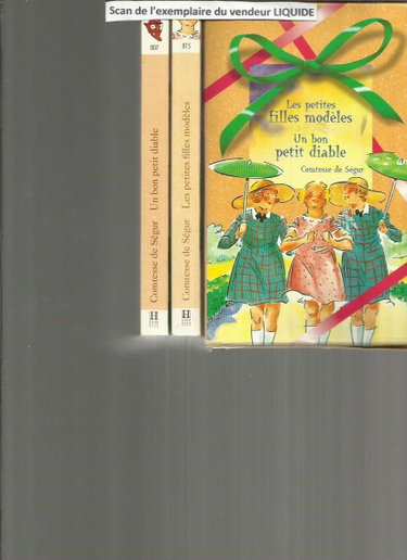 Couverture de Coffret 2 Volumes - Un Bon Petit Diable Et Les Petites Filles Modèles - Bibliothèque Rose - Texte Integral- Illustrations De Felix Lorioux Et André Pécoud