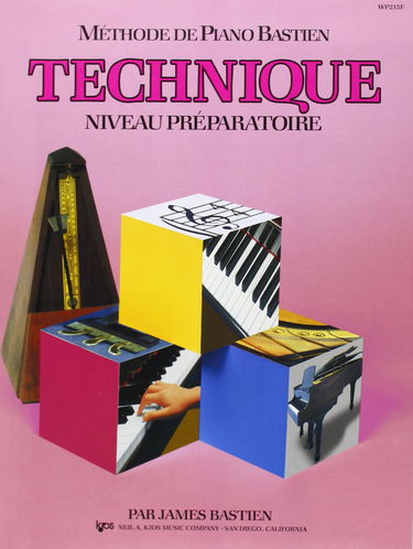 Bastien James Methode De Piano Technique Niveau Preparatoire Bk French