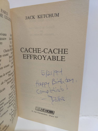 Couverture de Cache-cache effroyable par Jack Ketchum