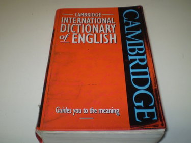 Couverture de Cambridge International Dictionary of English