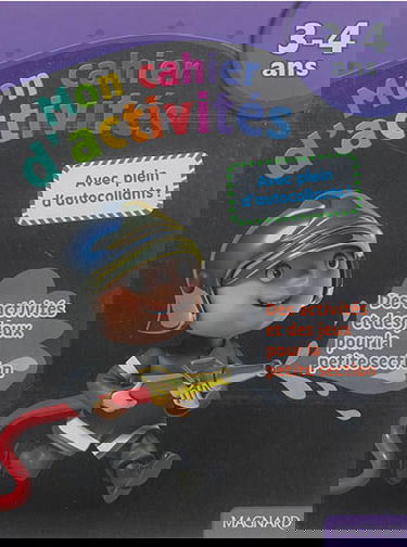 Mon cahier d'activités, 3-4 ans : pompier : des activités et des jeux pour la petite section