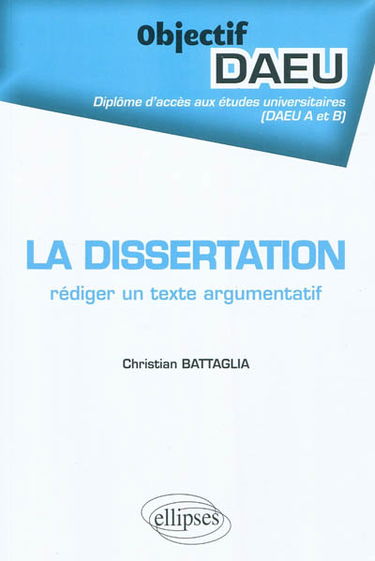 La dissertation : rédiger un texte argumentatif
