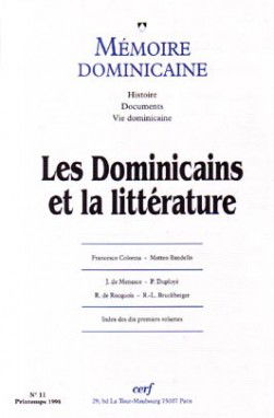 Mémoire dominicaine, n° 11. Les dominicains et la littérature