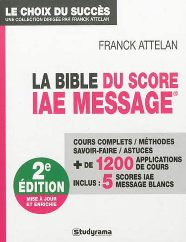 La bible du Score IAE-Message