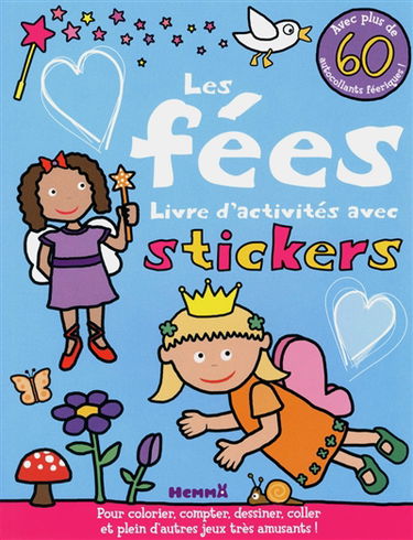 Les fées, livre d'activités avec stickers