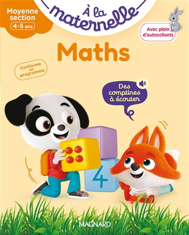 A la maternelle, maths, moyenne section, 4-5 ans : conforme au programme