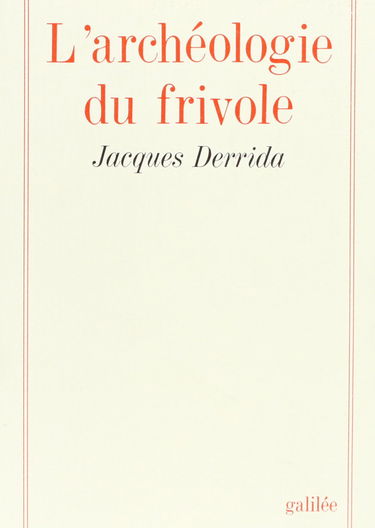 L'archéologie du frivole
