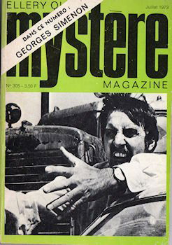 Mystère Magazine n° 305 - juillet 1973 - Georges Simenon - Couverture d'après Duel de Steven Spielberg