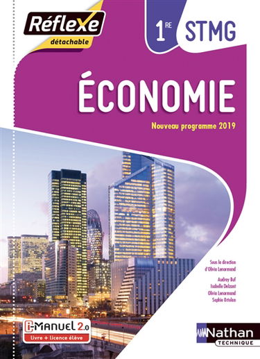Economie, 1re STMG : i-manuel 2.0, livre + licence élève : nouveau programme 2019