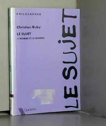 Le sujet (L'homme et le monde)