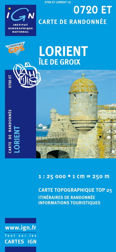 Couverture de Carte de randonnée : Lorient - Ile de Groix