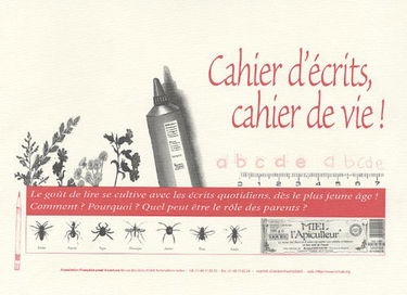 Cahier d'écrits, cahier de vie: Toute la vie pour apprendre à lire, ça commence aujourd'hui