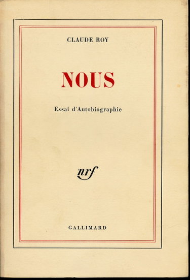 Couverture de Nous (Essai d'autobiographie)