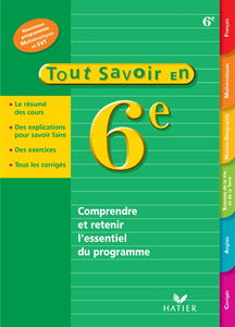 Tout savoir en 6e