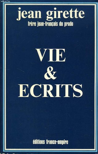 Couverture de VIE ET ECRITS