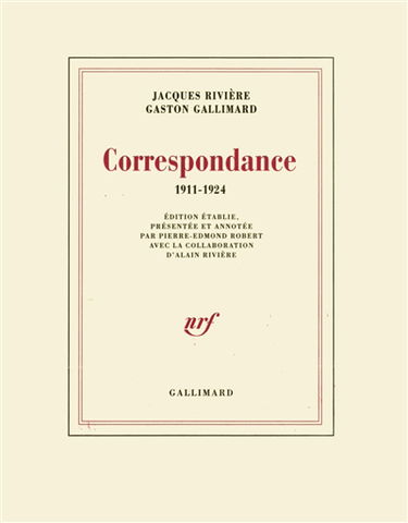 Correspondance : 1911-1924