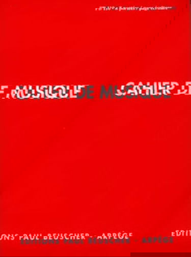 Cahier de musique, 8 portées