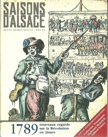 Saisons d'alsace n° 104 - 1789 nouveaux regards sur la révolution en Alsace.