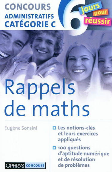 Rappels de maths : concours administratifs catégorie C