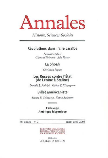 Annales, n° 2 (2003)