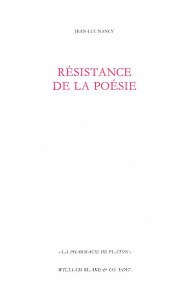 Résistance de la poésie