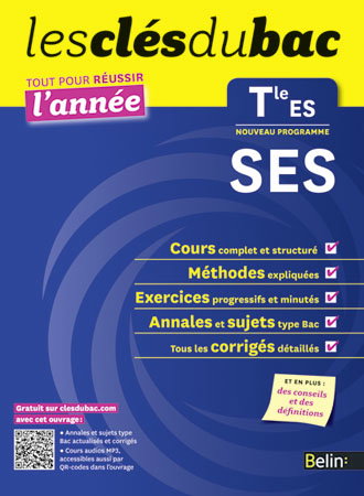 SES terminale ES : nouveau programme