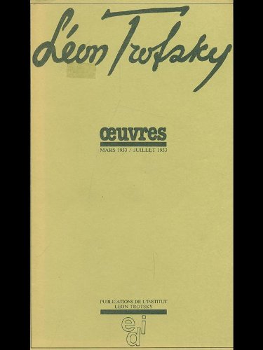 Couverture de Oeuvres (mars 1933-juillet 1933)