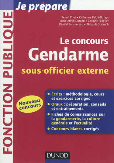Le concours gendarme sous-officier externe