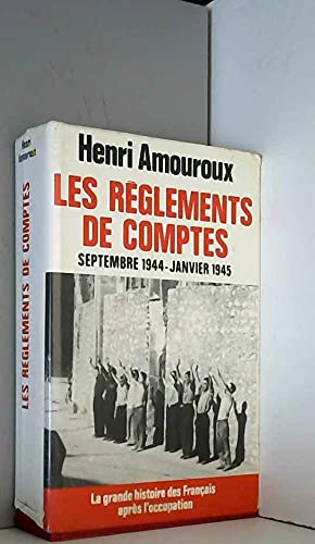 Couverture de Les règlements de comptes