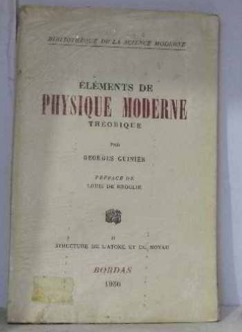 Couverture de Éléments de physique moderne théorique tome II structure de l'atome et du noyau