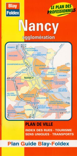 Couverture de Plan de ville : Nancy (avec un index)