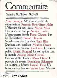 Couverture de Revue commentaire -n 80-