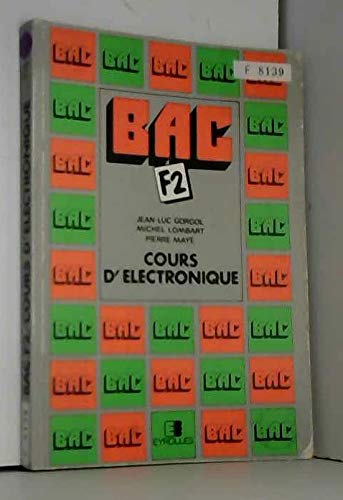 Couverture de Cours d'électronique, bac F2